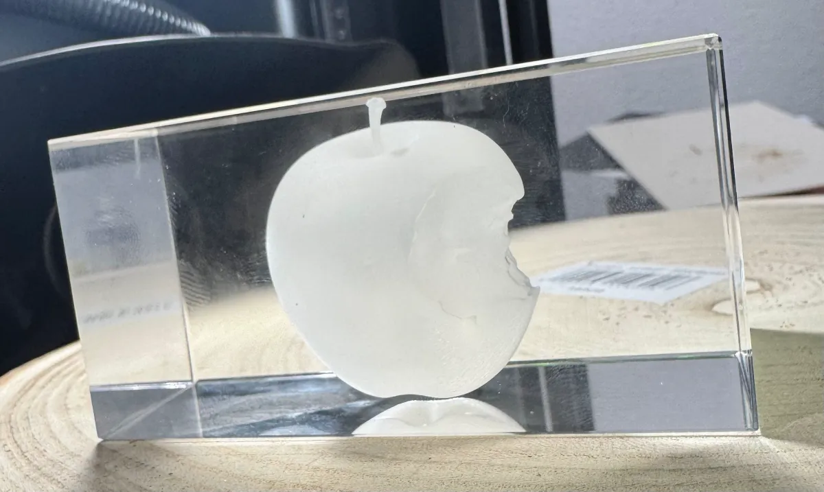 3D Lasergravur in Glas